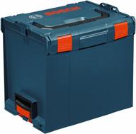 🔵 bosch l-boxx-4: versatile stackable tool storage case, blue - 15" x 14" x 17.5 logo