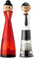 💡 optimized search: vigar dolls salt & pepper mill set, 9.6 inches, black, white & red logo