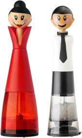 img 4 attached to 💡 Optimized Search: Vigar Dolls Salt & Pepper Mill Set, 9.6 inches, Black, White & Red