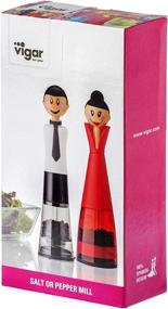 img 1 attached to 💡 Optimized Search: Vigar Dolls Salt & Pepper Mill Set, 9.6 inches, Black, White & Red