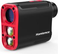hanience golf rangefinder with 1200 yard range: high precision laser range finder for golfing, featuring pinsensor, speed, slope compensation, and 6x magnification logo