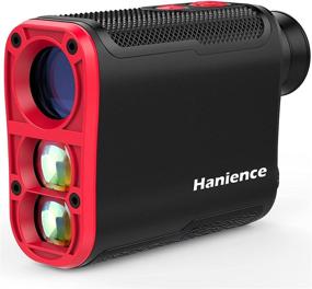 img 4 attached to Hanience Golf Rangefinder with 1200 Yard Range: High Precision Laser Range Finder for Golfing, featuring Pinsensor, Speed, Slope Compensation, and 6X Magnification