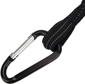 img 2 attached to Tool Lanyard，3 Pack Safety Tool Leash，Retractable Bungee Cord With Aluminum Lock Carabiner And Adjustable Loop End