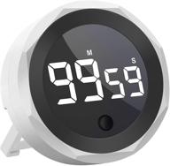 🕰️ large led display digital kitchen timer, magnetic countdown timer with usb charging, two-level volume, ideal for cooking, study, exercise - visual timer suitable for seniors, kids, and all ages logo