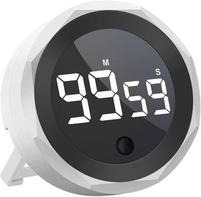 img 4 attached to 🕰️ Large LED Display Digital Kitchen Timer, Magnetic Countdown Timer with USB Charging, Two-Level Volume, Ideal for Cooking, Study, Exercise - Visual Timer Suitable for Seniors, Kids, and All Ages