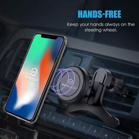 img 3 attached to 🚗 WixGear Car Mount: Universal Air Vent Magnetic Holder for iPhone 6, Samsung Galaxy S6 and More