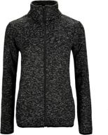 🧥 dolcevida women's sweater fleece zip up jacket – long sleeve, speckled design, with convenient pockets логотип