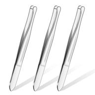 stainless tweezers eyebrow removal cosmetic 标志