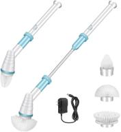 efficient electric spin scrubber: cordless power cleaning brush for floors, walls and bathrooms logo