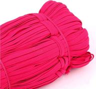 high elasticity knit elastic band - 33 yards length, 1/4 inch width, braided elastic cord for sewing crafts and diy - color #7 logo