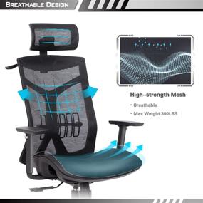 img 2 attached to Ergonomic Adjustable Computer Executive Headrest