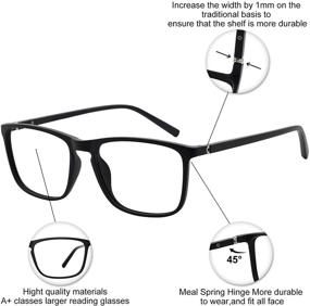 img 1 attached to OCCI CHIARI Men’s Blue Light Blocking Reading Glasses Computer Readers (0.00-6.00) with Enhanced SEO