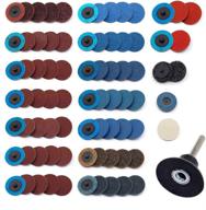 🛠️ 80 pcs yufutol 2 inch quick change sanding discs set with 1/4 inch holder - ideal for die grinder surface prep, strip grind, polish, burr finish, rust paint removal - surface conditioning discs logo