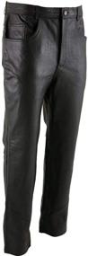 img 1 attached to 👖 Xelement B7400 Men's Classic Black Fitted Leather Pants: Timeless Style and Exceptional Fit