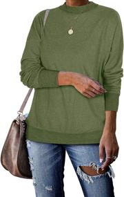 img 3 attached to 👚 Jescakoo Women's Oversized Tunic Sweatshirt - Crewneck Top with Long Sleeves