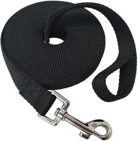 img 4 attached to 🐶 Nylon Training Dog Leash - Ideal for Small, Medium, and Large Dogs - 15ft, 20ft, 30ft, and 50ft - Perfect for Obedience Recall Training and Camping