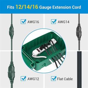 img 3 attached to 🔌 Увеличьте безопасность на улице с защитным чехлом для удлинителя DEWENWILS на улице