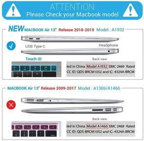 img 3 attached to IBENZER MacBook Air 13 Inch Case 2021 2019 2018 New Version A1932, A2179, Hard Shell Cover for Apple Mac Air 13 Retina with Touch ID, Brain Design, MAD-T13BRN