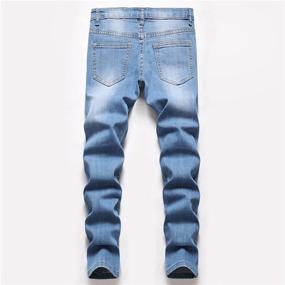 img 3 attached to Slenderized & Stylized: Trendy Boys' Skinny Ripped Distressed Stretch Fashion Clothing