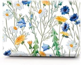 img 3 attached to HRH Matte Print See Through Floral Pattern PC Hard Case For MacBook Old Pro 15&#34