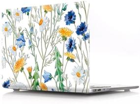 img 4 attached to HRH Matte Print See Through Floral Pattern PC Hard Case For MacBook Old Pro 15&#34