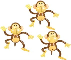 img 1 attached to 🐵 27 Inch Inflatable Monkeys Set of 3 - Rhode Island Novelty: An Entertaining Delight for Everyone!