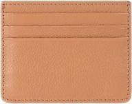 🧳 premium leather credit card holder: stylish men's pocket accessory logo