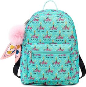 img 4 attached to Backpack Girls Fashion Shoulder Rainbow