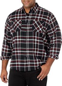 img 2 attached to Wrangler Authentics Sleeve Flannel Shirt Men's Clothing and Shirts