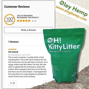 img 1 attached to 🐱 OleyHemp OH! Hemp Kitty Litter 4 lbs: Premium Eco-Friendly Cat Litter for a Cleaner Home and Happier Cats