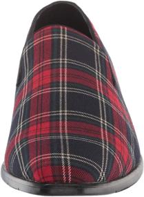 img 3 attached to 👞 Men's Stacy Adams Steward Plaid Loafers - Quality Slip-On Shoes