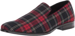 img 4 attached to 👞 Men's Stacy Adams Steward Plaid Loafers - Quality Slip-On Shoes