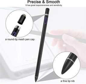 img 3 attached to 🖊️ Touch Screen Stylus Pen - Digital Pencil with Fine Point, Capacitive Stylist Pen Compatible with iPhone, iPad Pro, Air, Mini, Android, Microsoft Surface, and Tablets