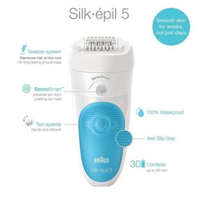 img 2 attached to 🪒 Braun Silk-épil 5 5-810: Effective Cordless Hair Removal for Women - Shaver, Bikini Trimmer - Wet & Dry Use