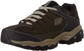 img 4 attached to Skechers Afterburn Fashion Sneakers Brown Men's Shoes for Athletic