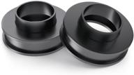 🔧 rocktrix front leveling kit - 3 inch lift - dodge ram 1500 (compatible with 2002-2014, 2wd only, excludes megacab) - black steel coil spring spacers logo