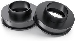 img 4 attached to 🔧 RockTrix Front Leveling Kit - 3 inch Lift - Dodge Ram 1500 (Compatible with 2002-2014, 2WD Only, Excludes Megacab) - Black Steel Coil Spring Spacers