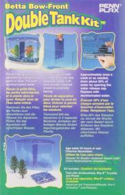 img 1 attached to 🐠 Penn Plax Twin Beta Bow-Front Aquarium Kit: Blue/Green, 7.5" Front & 6" Back Tank