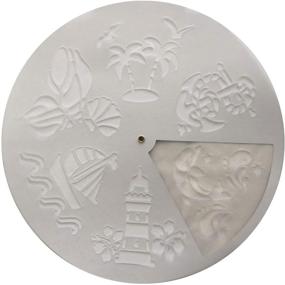 img 1 attached to Dublin's Treasure Isle Plastic Stencil Wheel 🎨 Set: Discover 6 Unique Stencils for Creative Masterpieces!