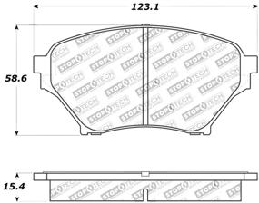 img 2 attached to 🛑✨Улучшенные тормозные колодки StopTech (Артикул 309.08900) - включает шимы и комплектующие