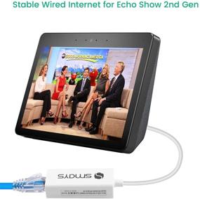 img 3 attached to 🔌 Enhance Alexa Show 2nd Gen with LAN Ethernet Adapter - Micro USB to RJ45 for Stable Wired Internet Connection