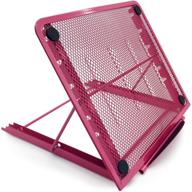 💻 laptop support tablet stand riser | desktop pc stand for pad holder | lightweight & adjustable diamond painting light box stand | rose pink logo