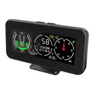 🚗 mr cartool m60 digital gps inclinometer car hud with pitch angle, slope meter, mph speedometer, and compass - ideal for off-road suv vehicles logo