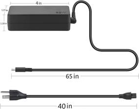 img 3 attached to 💻 65W USB C AC Charger for ThinkPad P51S P52S TP25 T570 T580 T580P T590 - ADLX65YDC3A ADLX65YCC3A ADLX65YLC3A - Type C Laptop Power Supply Adapter Cord