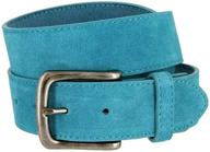 casual jean suede leather belt logo