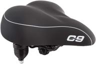 🚵 ultimate comfort and support: sunlite cloud-9 bicycle suspension cruiser saddle with cruiser gel in sleek tri-color black logo