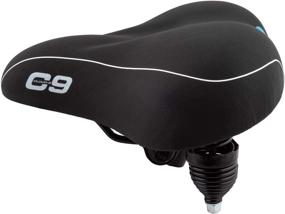 img 1 attached to 🚵 Ultimate Comfort and Support: Sunlite Cloud-9 Bicycle Suspension Cruiser Saddle with Cruiser Gel in Sleek Tri-color Black