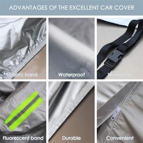 img 2 attached to 🚚 Ultimate Protection: Waterproof All Weather Truck Cover Compatible with 1990-2021 Ford F-150 - Full Outdoor Pickup Car Cover with Lightweight Breathable Design, UV Protection, Windproof, Dustproof, and Scratch Resistance