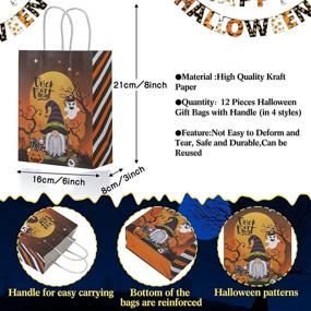 img 3 attached to Набор для упаковки подарков с дизайном конфет Хэллоуина для подарков и приманки