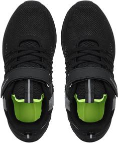 img 1 attached to 👟 Premium RUMPRA Kids Running Shoes: Lightweight, Breathable Strap Athletic Sneakers